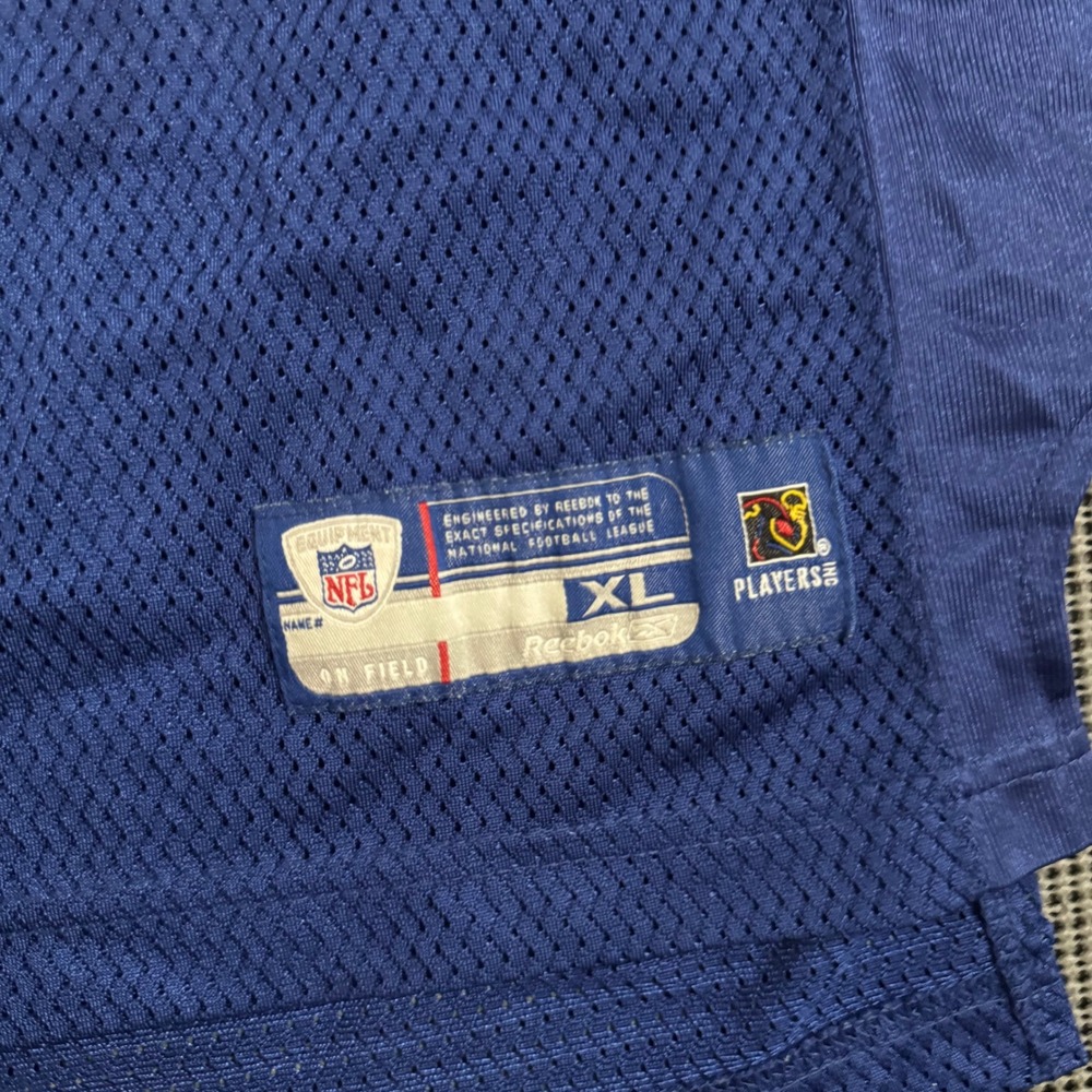 Reebok NFL New York Giants Plaxico Burress 17 Jersey Youth XL Blue Football - Picture 3 of 6
